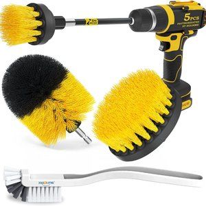 5 Pack Drill Brush Attachments Set